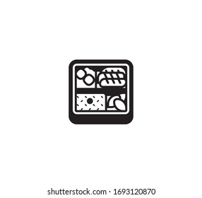 Bento Box Vector Isolated Icon Illustration. Bento Box Illustration