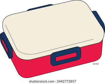 BENTO BOX VECTOR TEMPLATE, GREAT CHOICE FOR SCHOOL