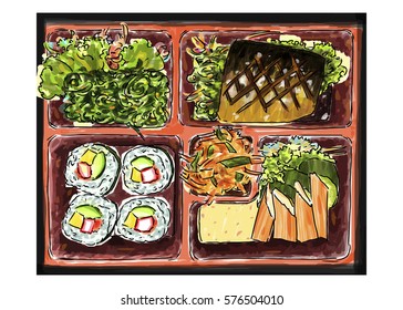 Bento Food Sketchbook : Food Japan Style.