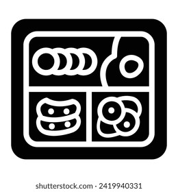 bento Glyph Icon Background White