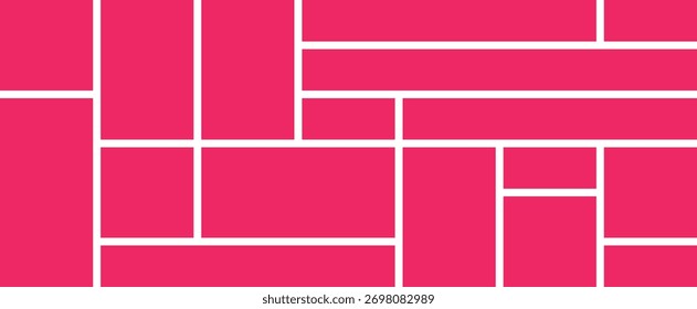 Diseño de cuadrícula de Bento. Diseño de un solo color.