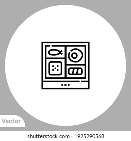 Bento Icon Sign Vector,Symbol, Logo Illustration For Web And Mobile