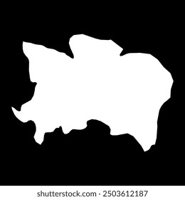 Mapa estatal de Benue, división administrativa del país de Nigeria. Ilustración vectorial.