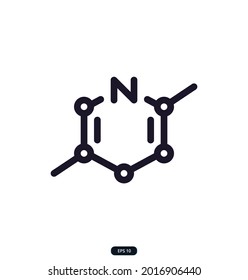 benzene_ring icon. Science Related Vector Icons. Contains such Icons as Biology, Astronomy, Physics,  Lab, Microscope, Magnifier, and more. eps10