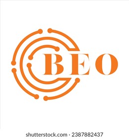 BEO letter design. BEO letter technology logo design on white background. BEO Monogram logo design for entrepreneur and business