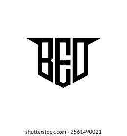 BEO letter logo design with white background in illustrator, vector logo modern alphabet font overlap style, calligraphy designs for logo, Poster, Invitation, etc.