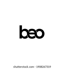 beo letter original monogram logo design