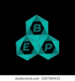 BEP kreatives Logo für minimalistische Buchstaben. BEP einzigartige Vektor Initialen Alphabet Buchstaben Logo Design
