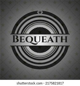 Detrás de un icono o emblema oscuro. Ilustración vectorial. Detallado. 