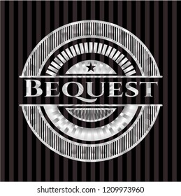 Bequest silver shiny badge