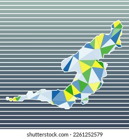 Bequia vector illustration. Bequia design on gradient stripes background. Technology, internet, network, telecommunication concept. Powerful vector illustration.