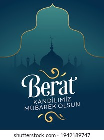 Berat Kandili. Translation: Islamic Holy Night, Vector
