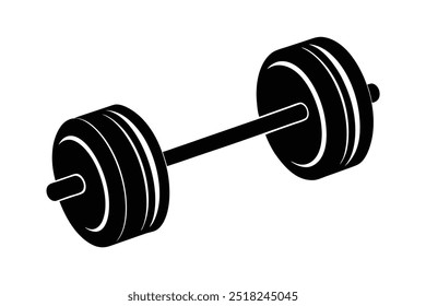 berbell silhouette vector art illustration.