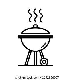 Berbeque line icon, concept sign, outline vector illustration, linear symbol.