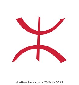 Berber cultural symbol logo vector illustration