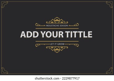 berber shop invitation, cover page. greeting template. barber certificate vector design