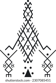 Símbolos bereberes, diseños culturales del norte de África, símbolos bereberes amazigh del norte de África, motivo del tatuaje bereber amazigh marroquí, símbolo Kabyle