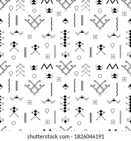 Berber Tattoos seamless pattern vector design