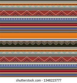 berber-style carpet design in red shaded colors with traditional  motif - vector illustration.