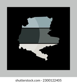 Mapa de la ciudad de Berdychiv Logotipo moderno creativo simple