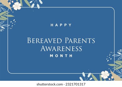 Bereaved Parents Awareness Month background template Holiday concept svg