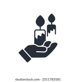 bereavement icon. vector.Editable stroke.linear style sign for use web design,logo.Symbol illustration.