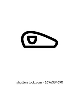 Beret Army Outline Icon Vector Illustration
