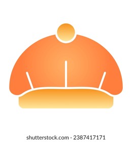 Beret flat icon. Hat color icons in trendy flat style. Cap gradient style design, designed for web and app. Eps 10