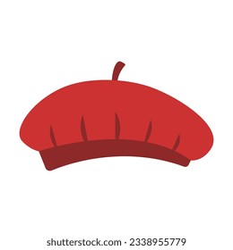 Beret Hat Hand Drawn Illustration