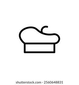 Beret icon Outline vector for web ui