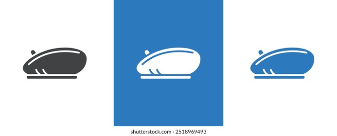 Beret icon thin line illustration