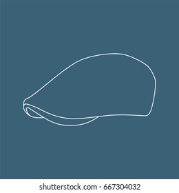 Beret icon, vector illustration design. Hats collection.