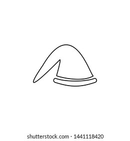 Beret icon. Winter clothes sign