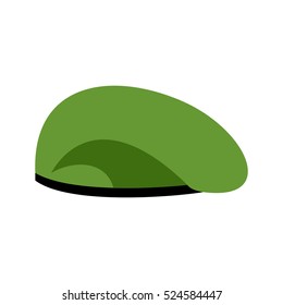 Beret Military Green. Soldiers Cap. Army Hat. War Barret

