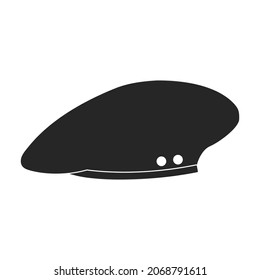 Beret Military Vector Black Icon Vector Stock Vector (Royalty Free ...