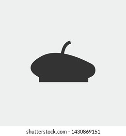 Beret Vector Icon Illustration Sign 