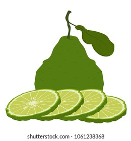 Bergamot cartoon vector. free space for text. wallpaper. background.