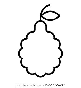 bergamot icon Outline isolated logo mark