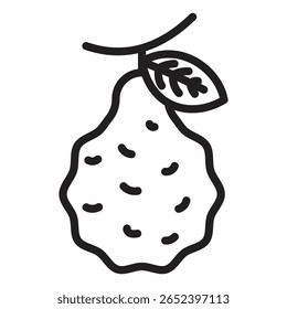 bergamot icon vector illustration isolated sign