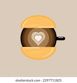 berger coffee symbol design vector illustration