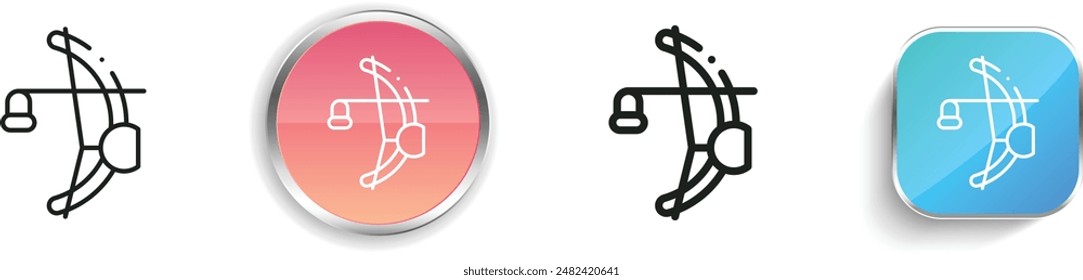 berimbau icon. Thin Linear, Regular and Button Style Design Isolated On White Background