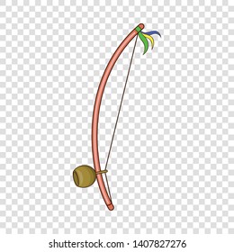 Berimbau, percussion instrument icon. Cartoon illustration of berimbau, percussion instrument vector icon for web