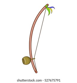 Berimbau, percussion instrument icon. Cartoon illustration of berimbau, percussion instrument vector icon for web