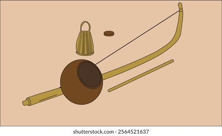 berimbau is a traditional music instrument from brazil.