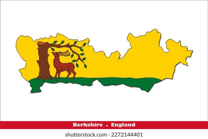 Berkshire County of England Flag