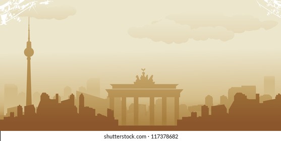 berlin abstract skyline