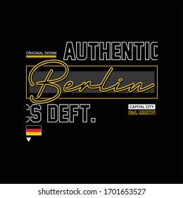 berlin authentic vintage fashion t-shirt design