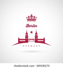 Berlin bridge symbol - vector illustration