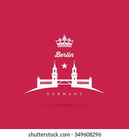 Berlin bridge symbol - vector illustration
