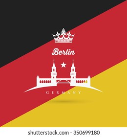 Berlin bridge symbol - vector illustration
